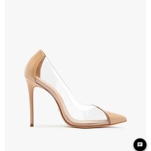 Chic Transparent Nude Heels